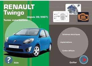 MANUALE RECENSIONE RIPARAZIONE AUTO PDF EAV 869 - Twingo - dal 200706 RENAULT - Foto 1 di 1