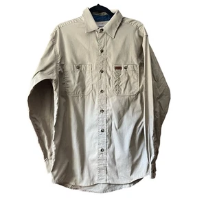 Carhartt Herren Langarm 384-62 Tradesman Work Button Down Hemd hellbraun Größe M - Bild 1 von 10