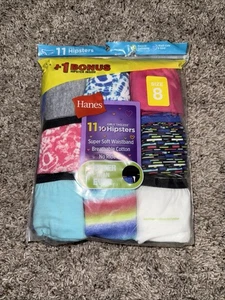 Hanes Tagless Hipsters Size 8 Underwear 11 In Pack New - Picture 1 of 2