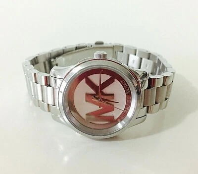NWT Michael Kors Women Small Watch Silver MK Dial SS Bracelet RUNWAY MK3611 $225 - Image 1 of 4