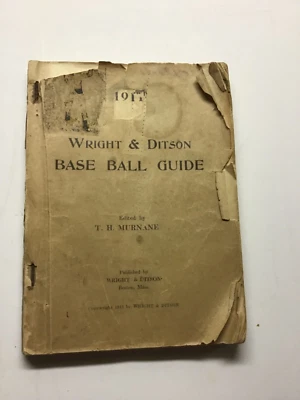 1911 Wright & Ditson Base Ball Guide 200+ Pages+ Frank Howard Signed Baseball - Image 1 of 4
