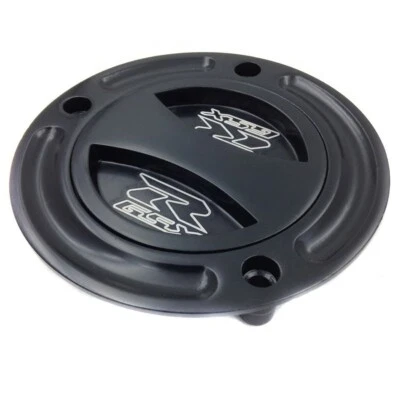 Tapas de tanque de combustible sin llave para Suzuki GSXR600/750/1000/1300 SV650/1000 DL650 negro Foto 1 de 4