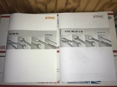 STIHL MS 261, MS261 C-M CM Chainsaw Service Workshop Repair & Parts List Manual - Image 1 of 3