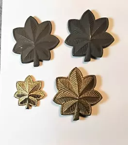 4 insignias originales de rango de comandante del ejército de EE. UU. con embragues en todos $11.00 + envío. - Imagen 1 de 2