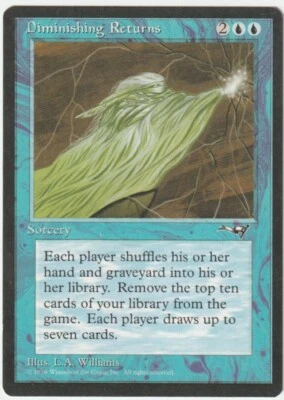 Alliances  MTG  Diminishing Returns  Signed by  L.A. Willians - Image 1 of 2