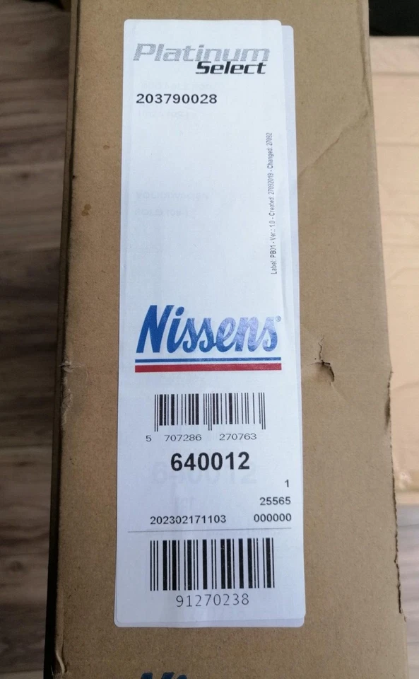 NISSENS Coolant Radiator 640012 for SEAT IBIZA (2008) 1.2  etc — 第 1/4 张图片