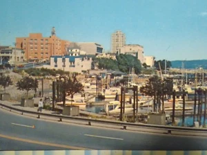 BIRDS EYE VIEW VINTAGE POST CARD  NANAIMO VANCOUVER ISLAND BRITISH COLUMBIA.. - Picture 1 of 10