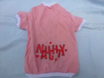  "Непослушный" собака/домашнее животное футболка размер маленький новый розовый - Изображение 1 из 3