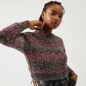 Minkpink Revolve Size Small Chunky Ribbed Mockneck Sweater NEW NWT - Picture 1 of 11