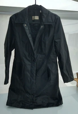 Abrigo Chaqueta Paradox Mujer Negro Largo Cremallera Talla 8 Forro Acolchado Resistente al Agua Foto 1 de 4