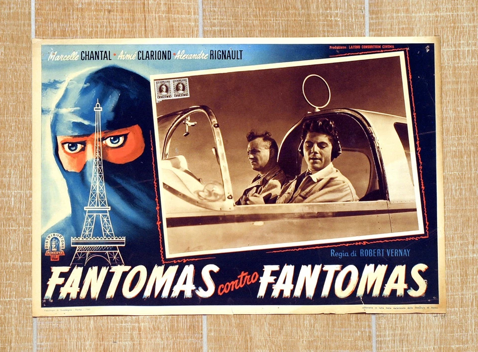 FANTOMAS CONTRO FANTOMAS fotobusta poster Fantômas contre Aereo Airplane W15 - Bild 1 von 1