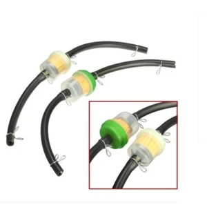 Line Inline Gas Quad Scooter Fuel Filter Gasoline Clear Cleaner Petrol Pipe - Picture 1 of 9