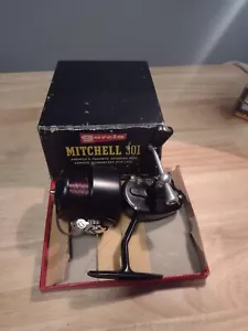 Vintage Garcia Mitchell 301 Spinning Reel In Box - Picture 1 of 9