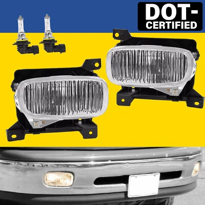 Luzes de direção dianteiras de neblina lente transparente com lâmpadas para Toyota Tundra 2000-2006 LH&RH - Imagem 1 de 4