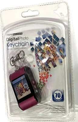 Digital Solutions Digital Photo Keychain 1.5" Color Display Stores Up to 70 Pics - Image 1 of 4