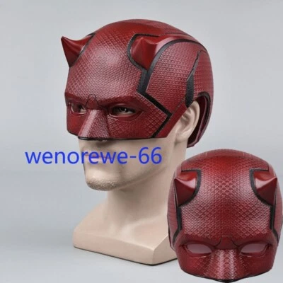 New Daredevil Reborn Mask Cosplay Helmet 3D Soft PVC Mask Halloween Costume Prop - Image 1 of 4