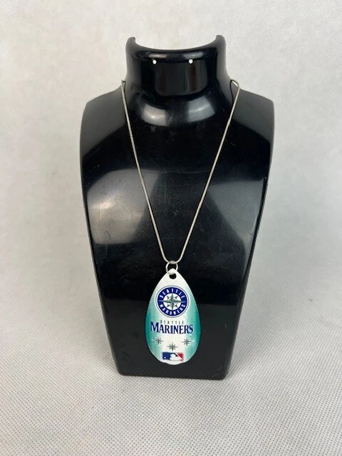 Seattle Mariners Logo Vintage Teardrop Spinner Necklace - Image 1 of 1