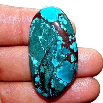 Excelente piedra preciosa suelta cabujón 38x20x07 turquesa Arizona 44,55 quilates Foto 1 de 3