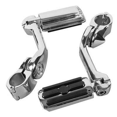 Long Highway Foot Pegs Pedals 1 1/4" Crash Bar For Honda Shadow VLX 600 VT600 US — 第 1/4 张图片