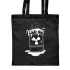 'Radioactive Barrel' Classic Black Tote Shopper Bag (ZB00012051)
