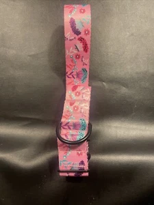 Children’s Belt Girls Pink With Flowers - Picture 1 of 1