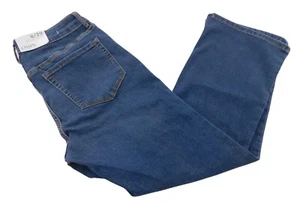 Chaps Jeans Women's 8/29 Jeans Mid-Rise Dark Wash Wash Crop Kick 26" Inseam - Picture 1 of 4