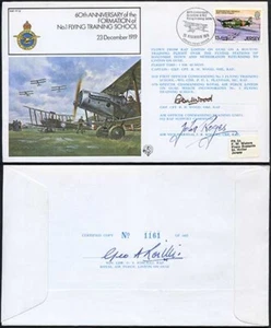 FF12c 60th Ann of the Formation of No.1 Flying Training School Signed Cover (A) - Picture 1 of 1