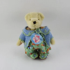 Vintage Muffy Vanderbear 8" Teddy Bear Picking Posies Mums w Tag Sweater - Bild 1 von 5