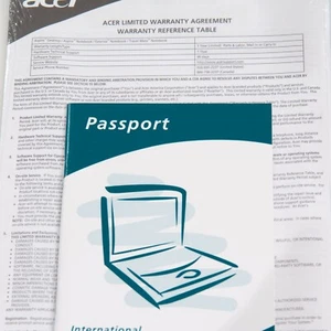Documentación y acuerdo de garantía limitada de Acer serie 7741 - Imagen 1 de 1