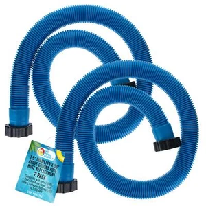 U.S. Pool Supply Above Ground Pool Hose 1.5" Diameter x 59", Blue, 2 Pack - Picture 1 of 5