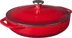 3.6 Quart Enameled Cast Iron Oval Casserole with Lid– Dual Handles – Oven Safe u - Picture 1 of 8