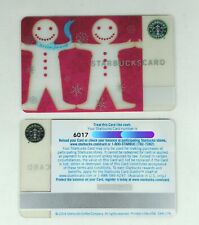 Starbucks 2004 Gingerbread Man Cheer Holiday Gift Card  Old Logo  Pin Intact