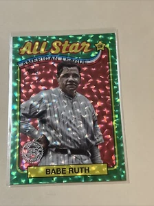 2024 Topps Serie 2 89ASB-17 Babe Ruth Green Crackle Foil/99 New York Yankees - Imagen 1 de 2
