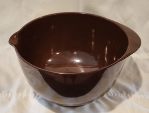 VTG Rosti Mepal Denmark Service Mixing Bowl with Spout Brown Melamine 3L MCM - Picture 1 of 4