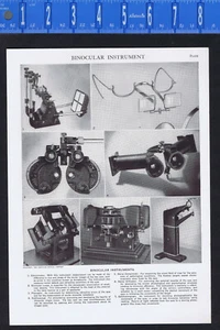 Binocular Instruments - 1950s Print - Picture 1 of 1