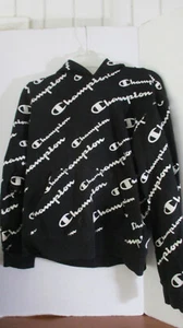 CHAMPION Black & White PULL OVER HOODIE Youth Size XL (tk) - Bild 1 von 4