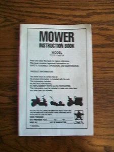 Murray Walk Behind Mower Model 203010x60A Instruction book w Parts listings - Picture 1 of 2