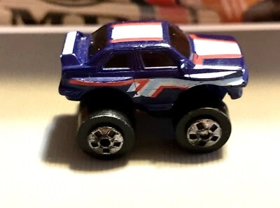 BMW M3 1987 Road Champs Big Wheels Mini Monster Wheels Dk. Azul Vintage Foto 1 de 4