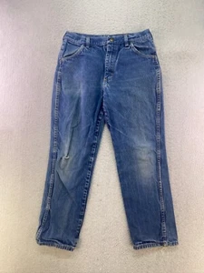 Rustler Größe 14 Husky (27 x 25) Medium Wash Distressed gerades Bein Denim Jeans - Bild 1 von 10