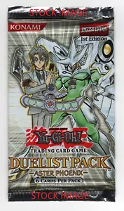 (500636) YUGIOH DUELIST PACK ASTER PHOENIX 1.AUFLAGE Sealed BOOSTER PACK - Bild 1 von 2