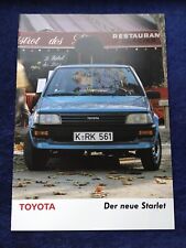 Toyota Starlet Prospectus 12.1984