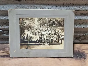 Antique 1924 Cabinet Card Photo Entrance To Mammoth Cave Kentucky KY Caving Rppc - Picture 1 of 8