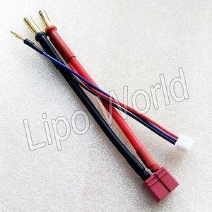 5mm Bananenstecker auf DEANS T Buchse Hardcase 2s 12AWG Adapter Lade Kabel Akku - Picture 1 of 1