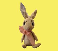 JELLYCAT London Brigitte Rabbit Adorable with Bead Eyes and Pink Bow 11”