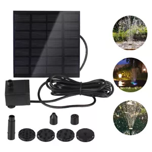 Solar Panel Powered Water Feature Pump for Garden Pool Pond Aquarium Fountain AU - Picture 1 of 12