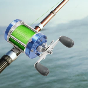 Round Baitcasting Reel Max Drag 30lb Baitcasting Fishing Reel Right Fishing Reel - Picture 1 of 14