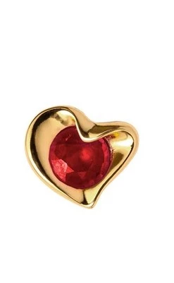 Endless Jewelry Element 25801 Garnet Heart Herz Granat Silber fürs  Lederarmband - Bild 1 von 2