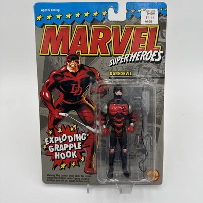 Figura de acción Toybiz Daredevil Marvel Super Heroes de colección 1994 gancho de agarre Foto 1 de 4