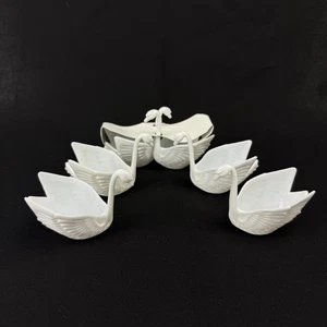 White Swan Plastic Table Decoration Set of 6 Party Wedding Candy Holder - Picture 1 of 7