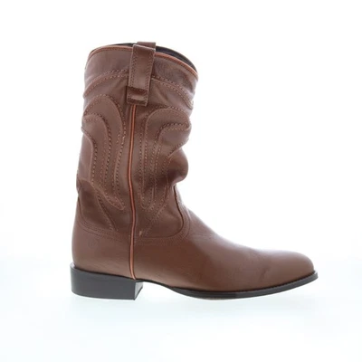 Dingo Montana DI-316 Mens Brown Leather Slip On Western Boots